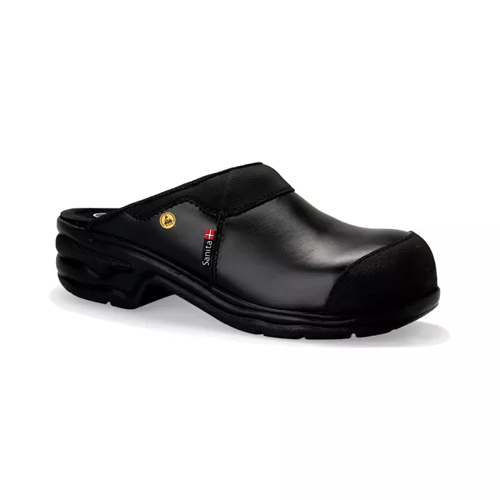 Sanita San Pro Light safety clogs without heel cover SB, Black, large image number 0