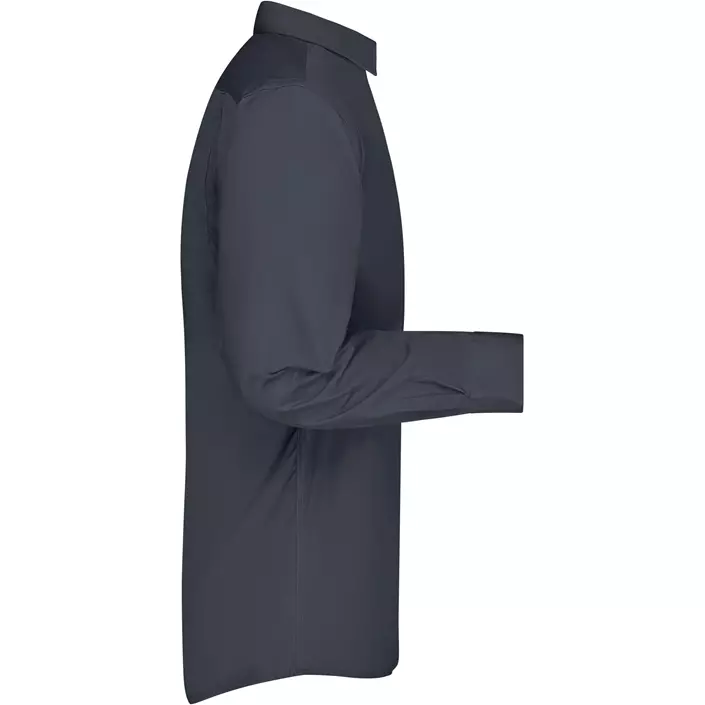 James & Nicholson modern fit  skjorta, Carbon Grå, large image number 2