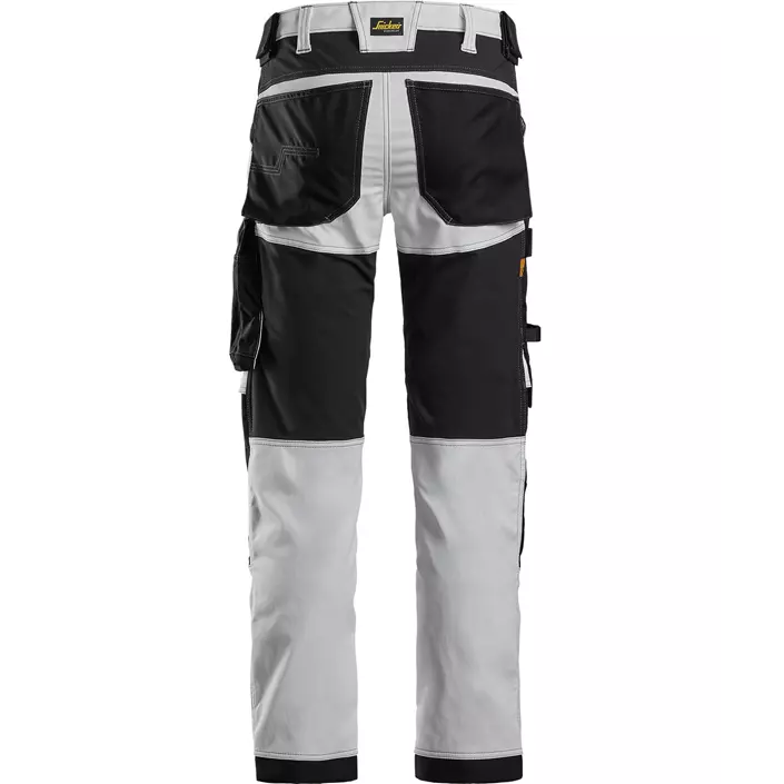 Snickers AllroundWork work trousers 6341, White/Black, large image number 2