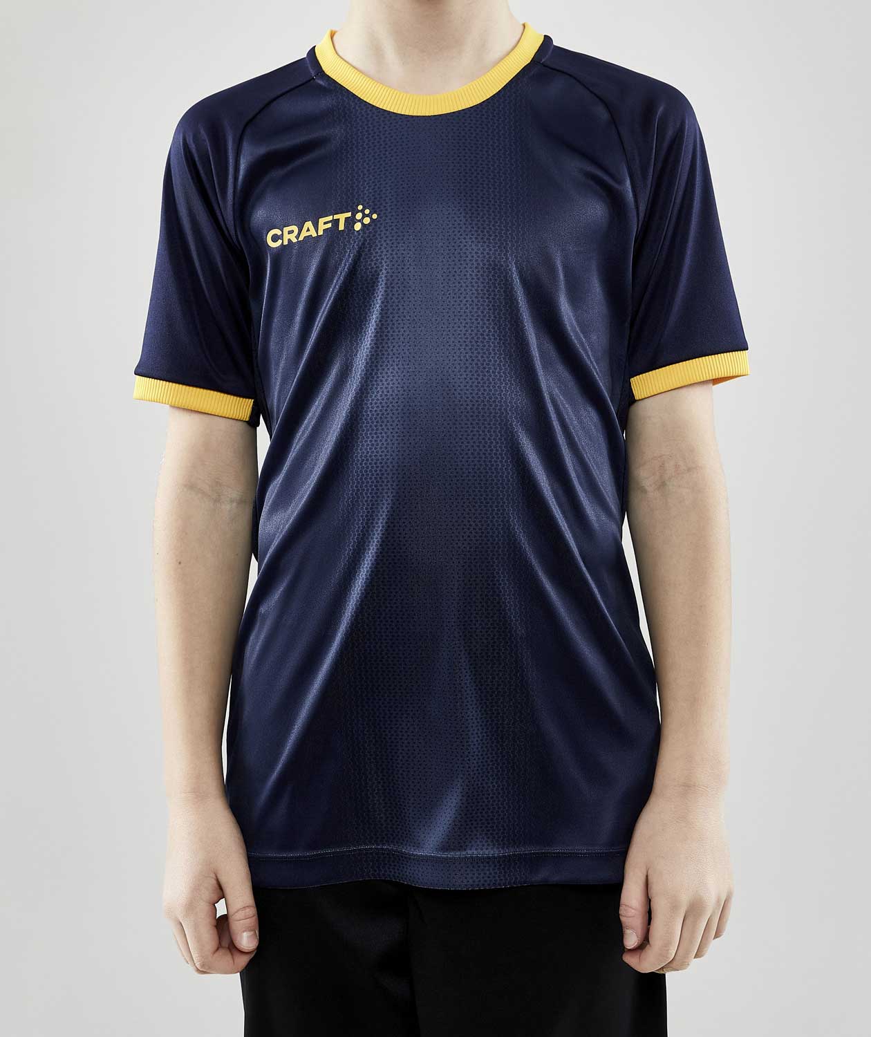 Craft Progress 2.0 Graphic Jersey T-shirt for kids, Navy/Sweden Yellow