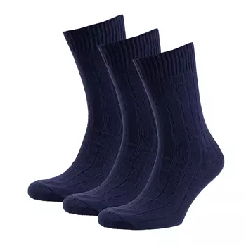 3-pack sokker med merinoull, Dark navy