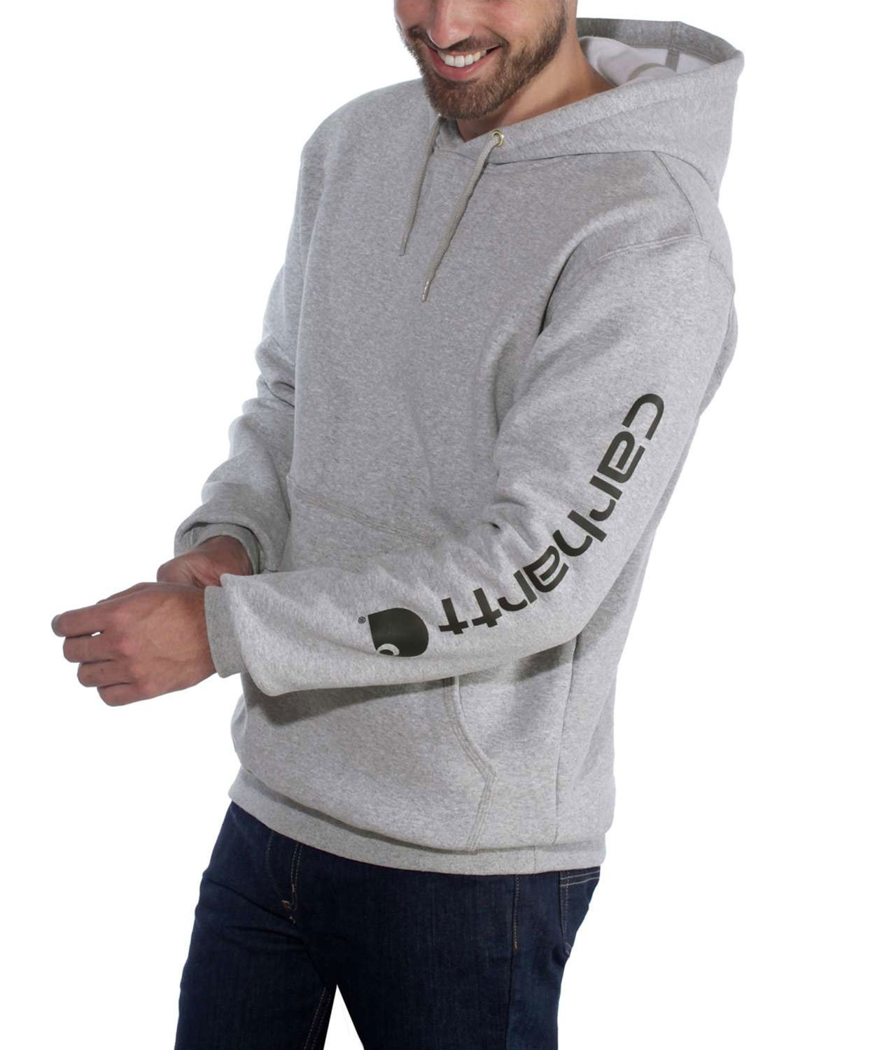 Carhartt Midweight hoodie, Heather grey/black