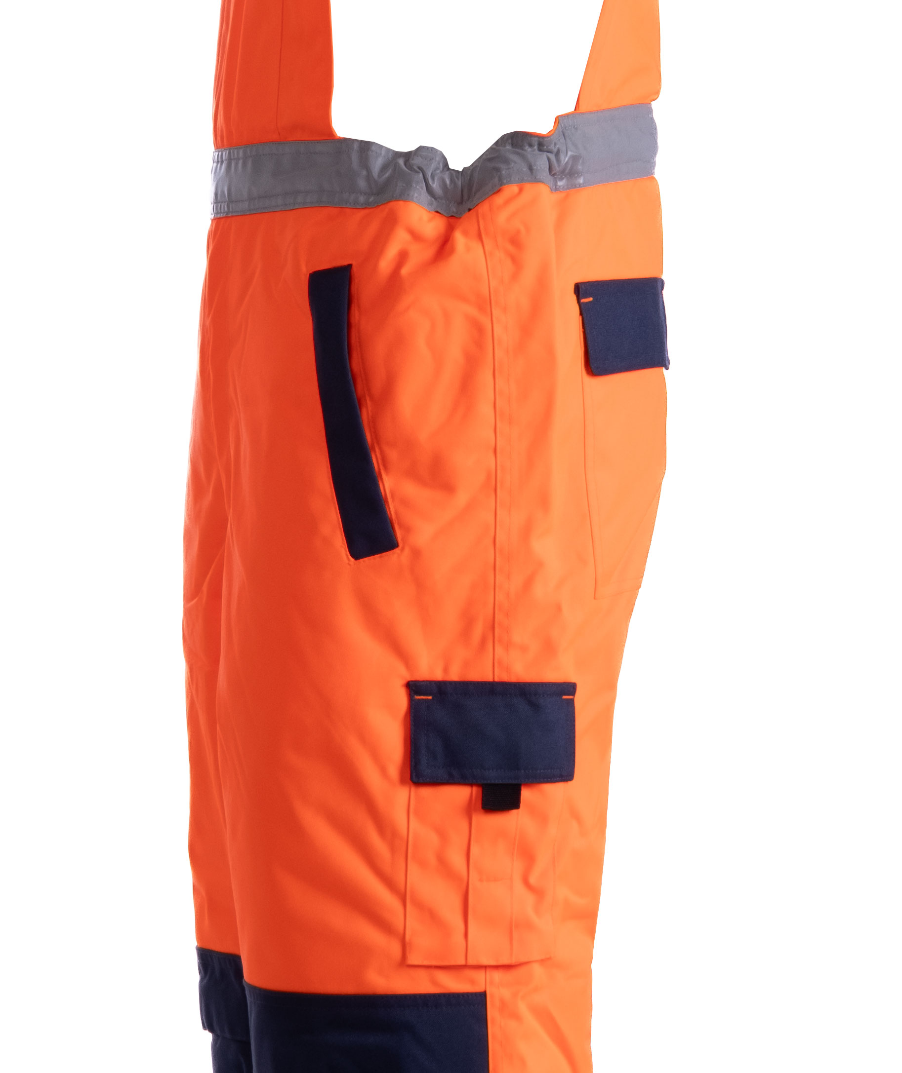 Ocean Medusa Polar bib and brace, Hi-Vis Orange/Navy, large image number 3