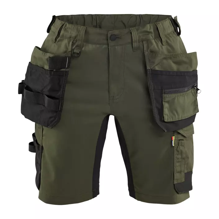 Blåkläder dame håndværkershorts, Skovgrøn/sort, large image number 0
