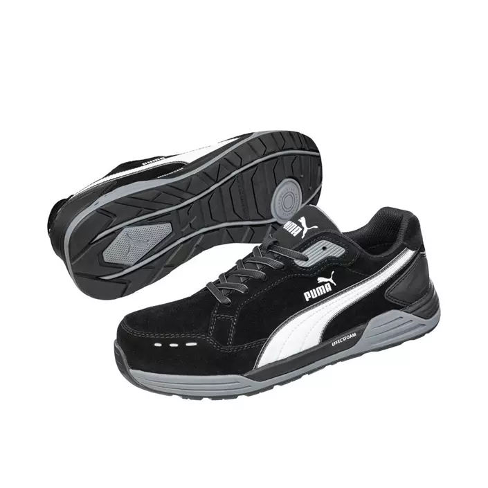Puma Airtwist Black Red Low safety shoes S3, Black/White, large image number 5