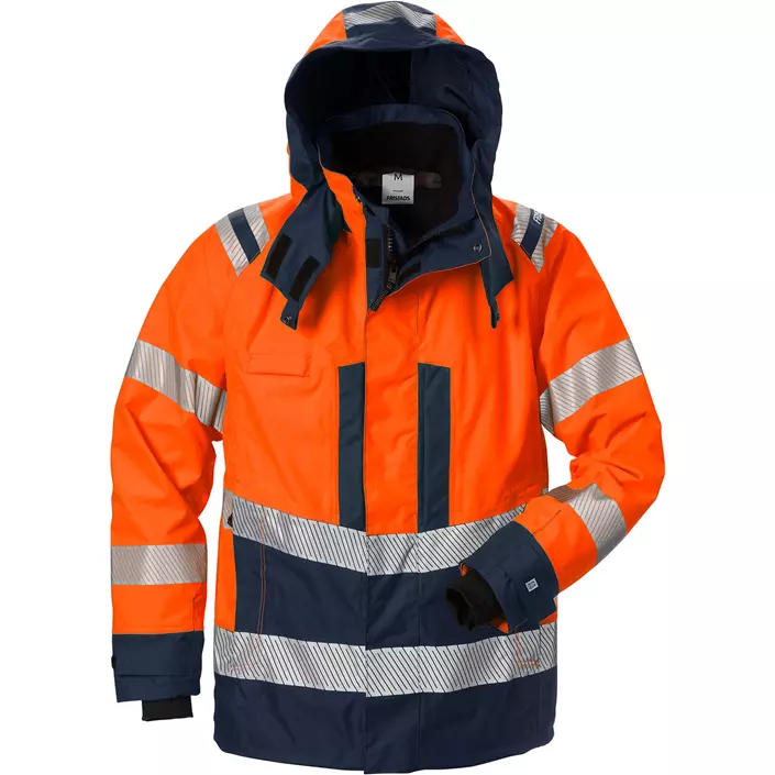 Fristads Airtech® skaljakke 4515, Hi-vis Orange/Marine, large image number 0