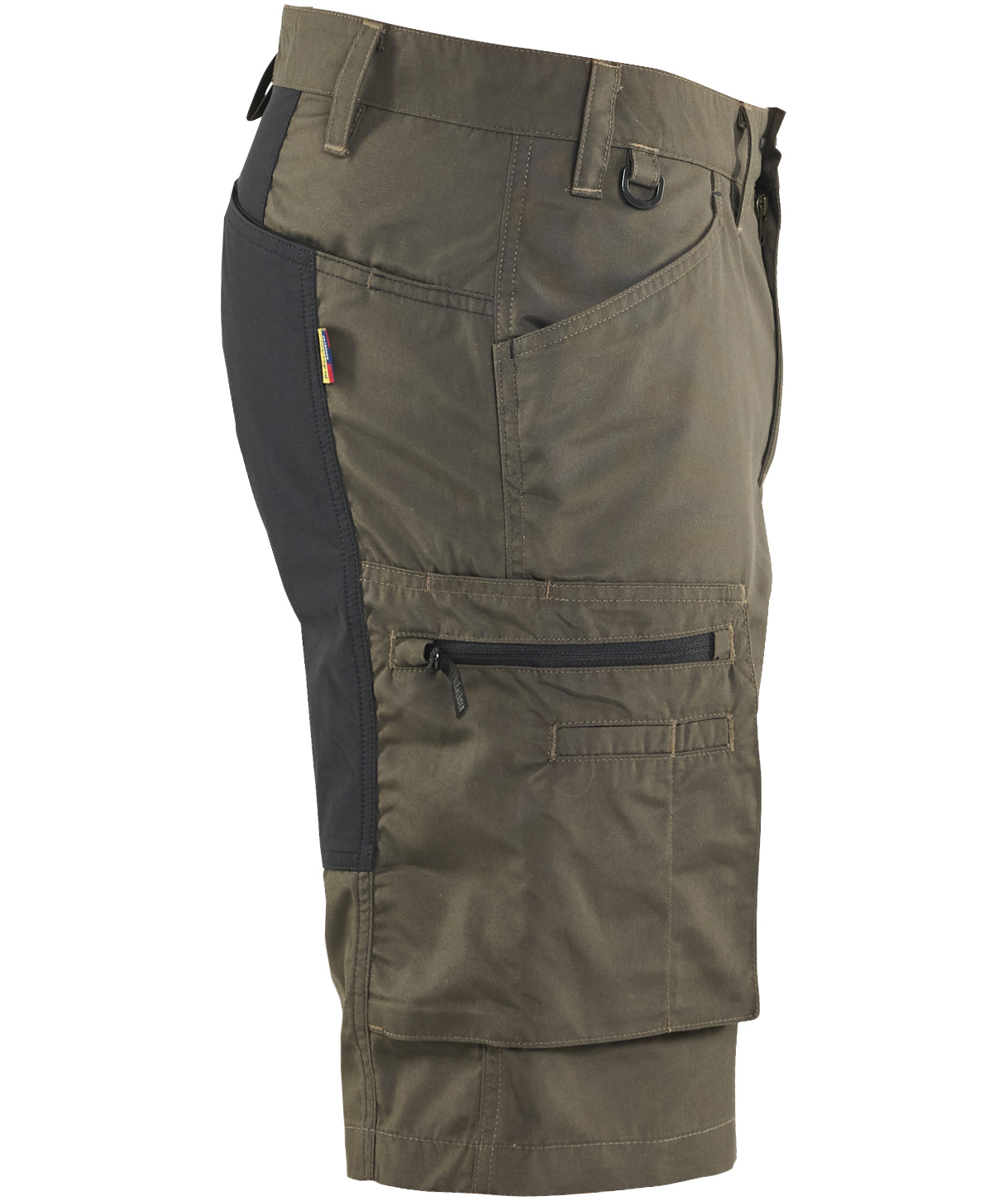Bl&aring;kl&auml;der Unite arbejdsshorts, Olivengr&oslash;n/Sort, large image number 2