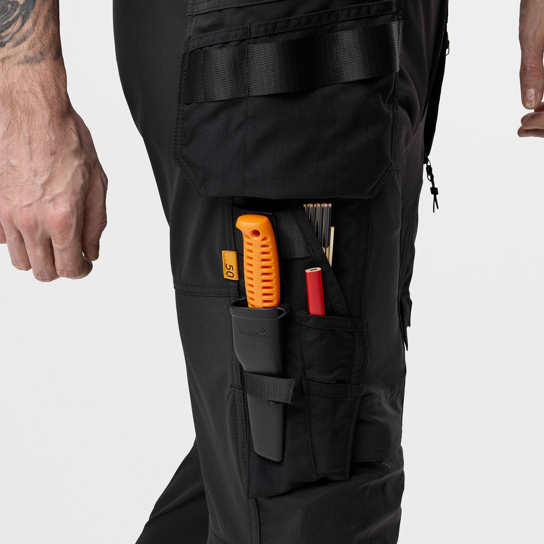 Snickers AllroundWork craftsman trousers 6218 full stretch, Black/Black, large image number 1