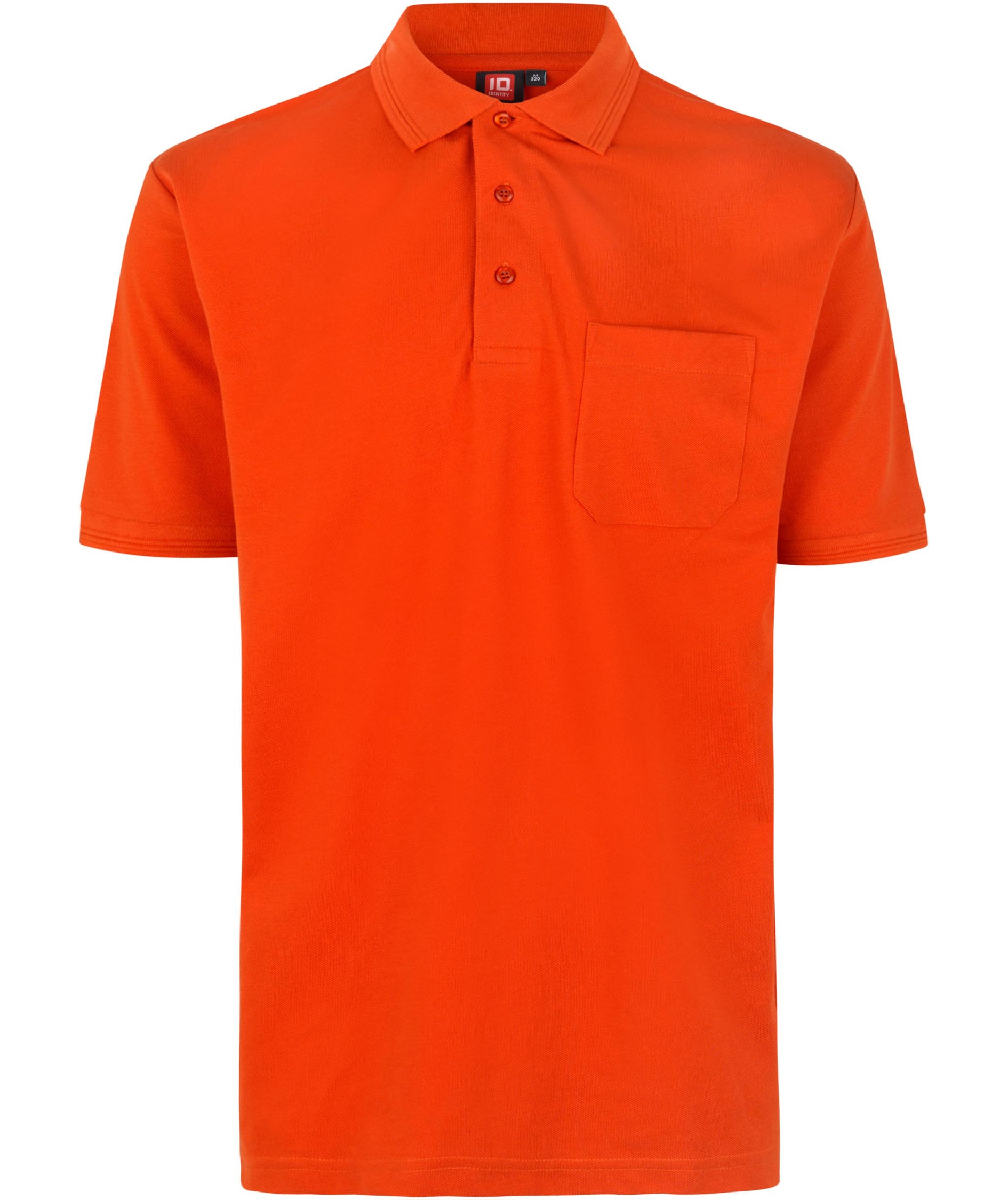 ID PRO Wear Polo shirt with chest pocket, Orange
