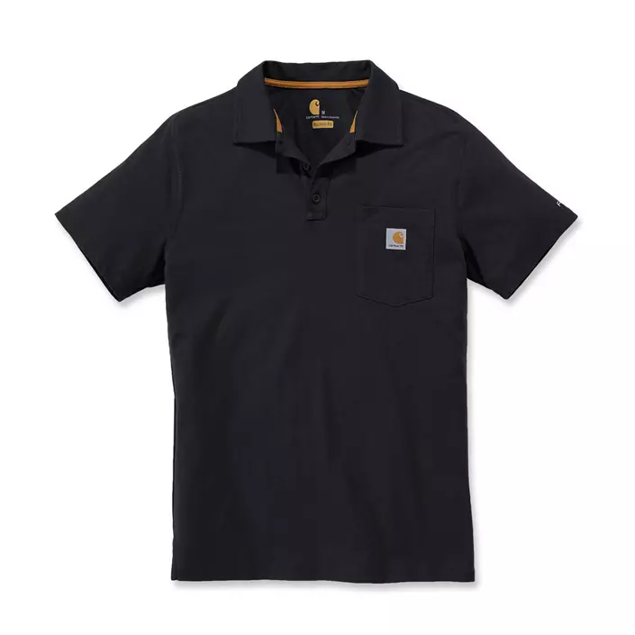 Carhartt Force Cotton Delmont polo T-shirt, Sort, large image number 0