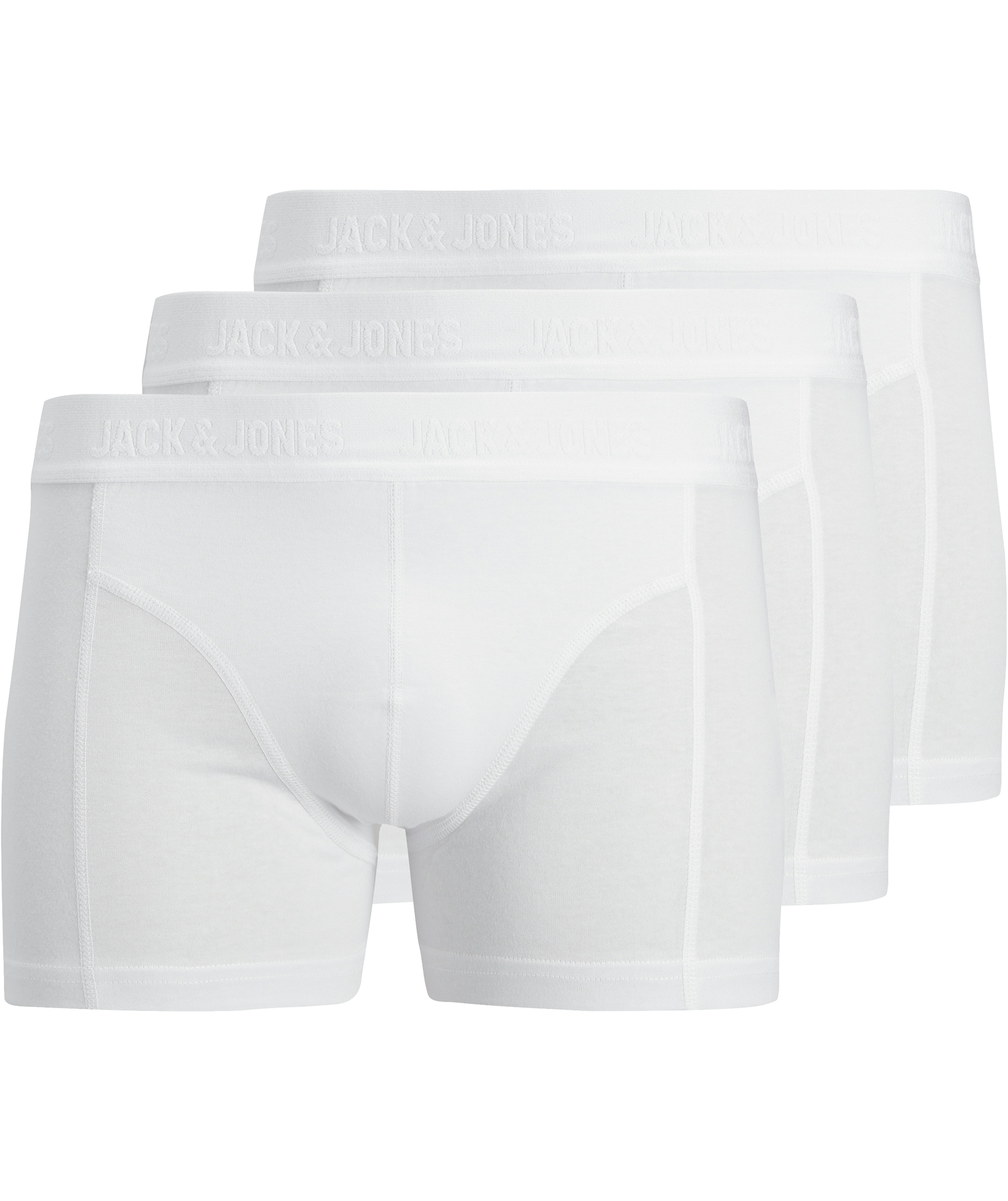 Jack & Jones JACWAISTBAND 3-pack boksershorts, White