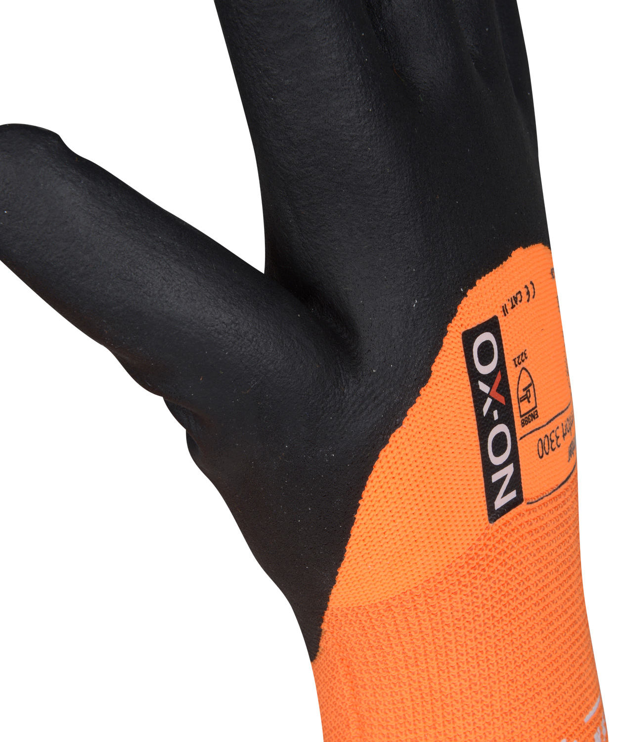 OX-ON Winter Comfort 3300 work gloves, Black/Orange