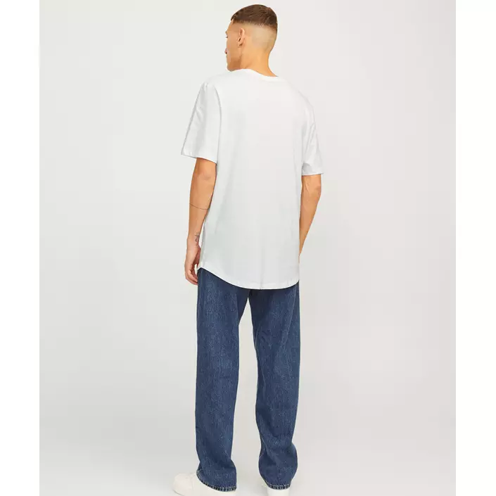 Jack & Jones JACJENS 5-pak T-shirt, White/Navy/Black, large image number 7