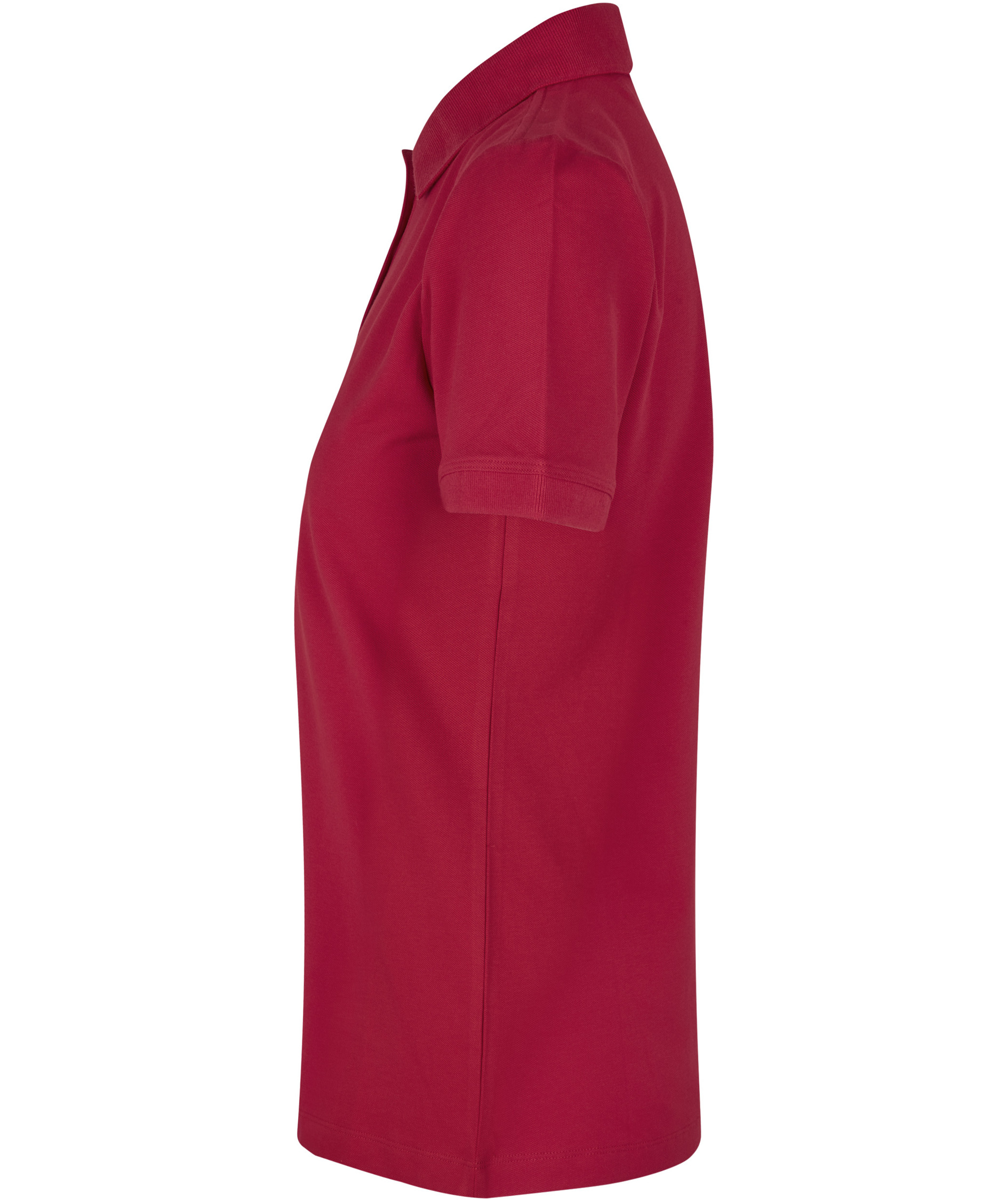 ID organic women's polo shirt, Red, Red, large image number 2