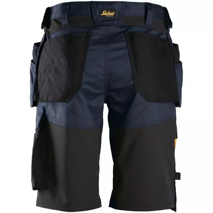 Snickers AllroundWork craftsman shorts 6151, Navy/Black, large image number 2
