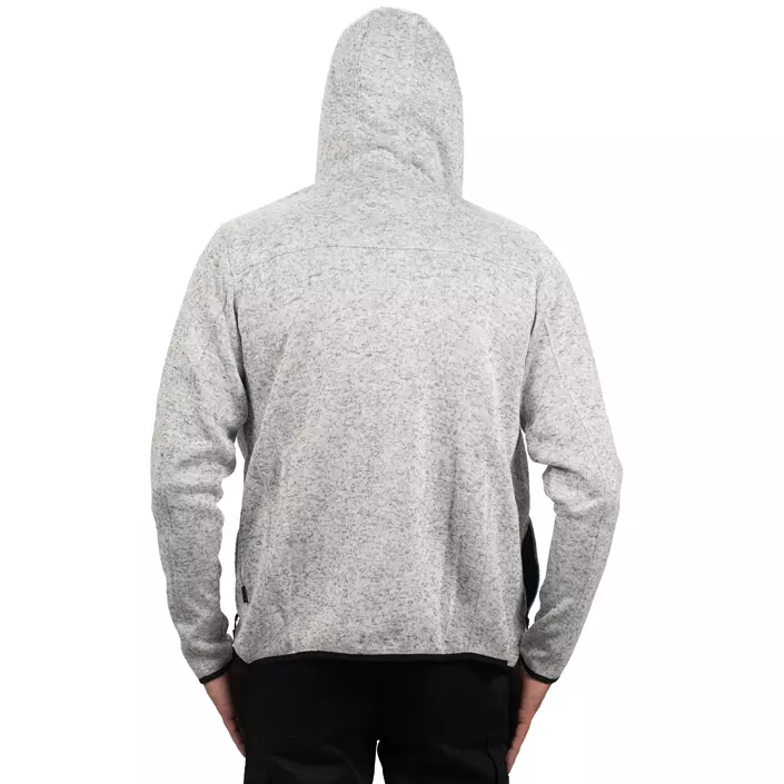 Top Swede strikket fleecejakke 4460, Ash, large image number 6