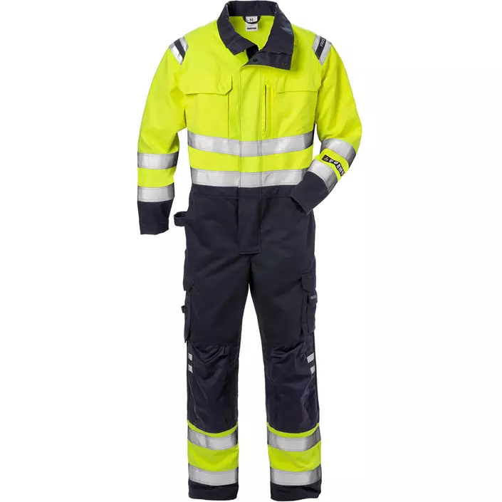 Fristads Flamestat coverall 8175 ATHS, Hi-Vis yellow/marine, large image number 0