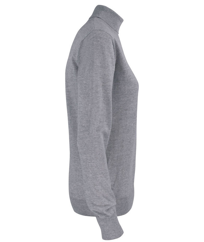 Cutter & Buck Kennewick women's turtleneck with merino wool, Grey melange, large image number 2