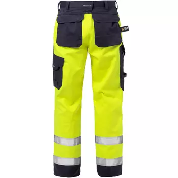 Fristads Flame work trousers 2585, Hi-Vis yellow/marine