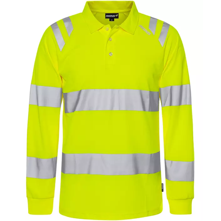 Fristads long-sleeved polo shirt 7864 GPST, Hi-Vis Yellow, large image number 0
