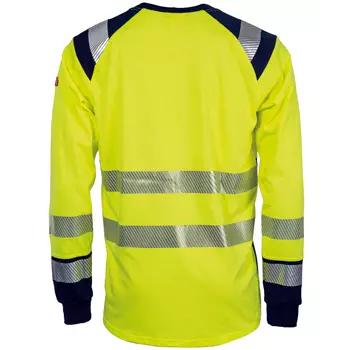 Tranemo FR long-sleeved T-shirt, Hi-Vis yellow/marine