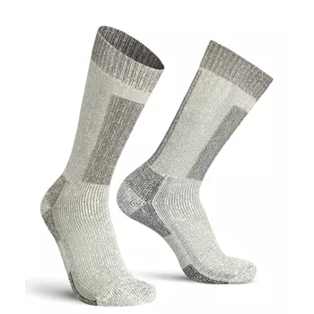 Worik Merino Heavy socks with merino wool, Light grey mottled