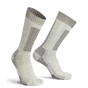 Worik Merino Heavy sokker med merino ull, Lys grå flekkete