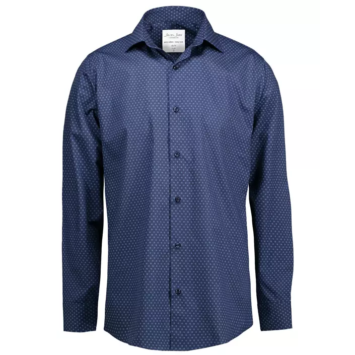 Seven Seas Virginia Slim fit skjorta, Navy, large image number 0