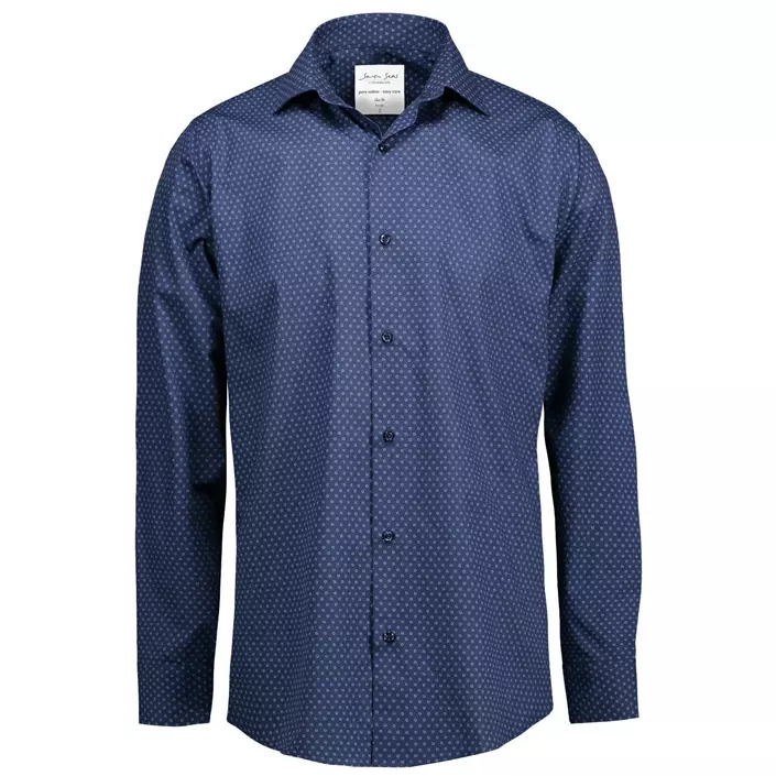 Seven Seas Virginia Slim fit skjorte, Navy, large image number 0