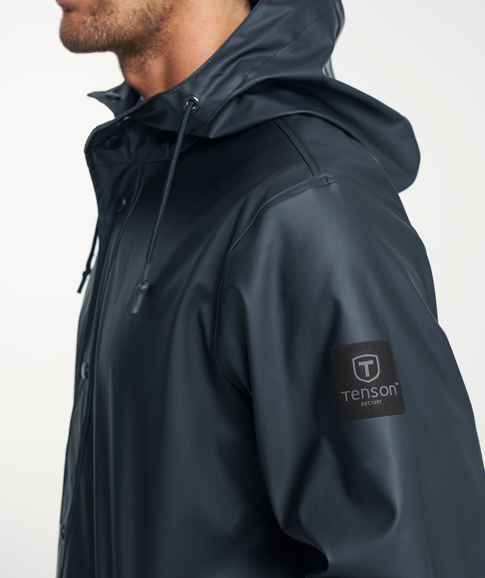 Tenson Apelviken regnjakke, M&oslash;rkebl&aring;, large image number 6