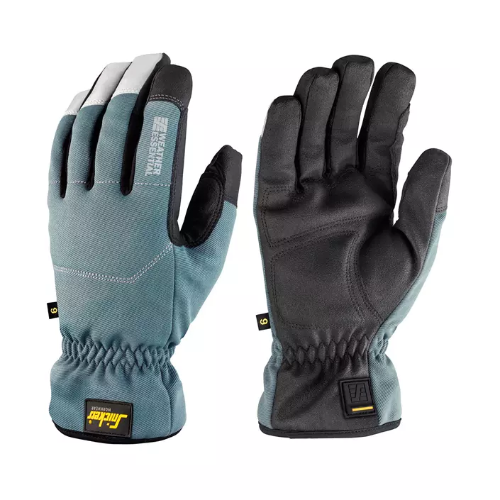 Snickers Weather Essential work gloves, Black/Stone Grey, large image number 0