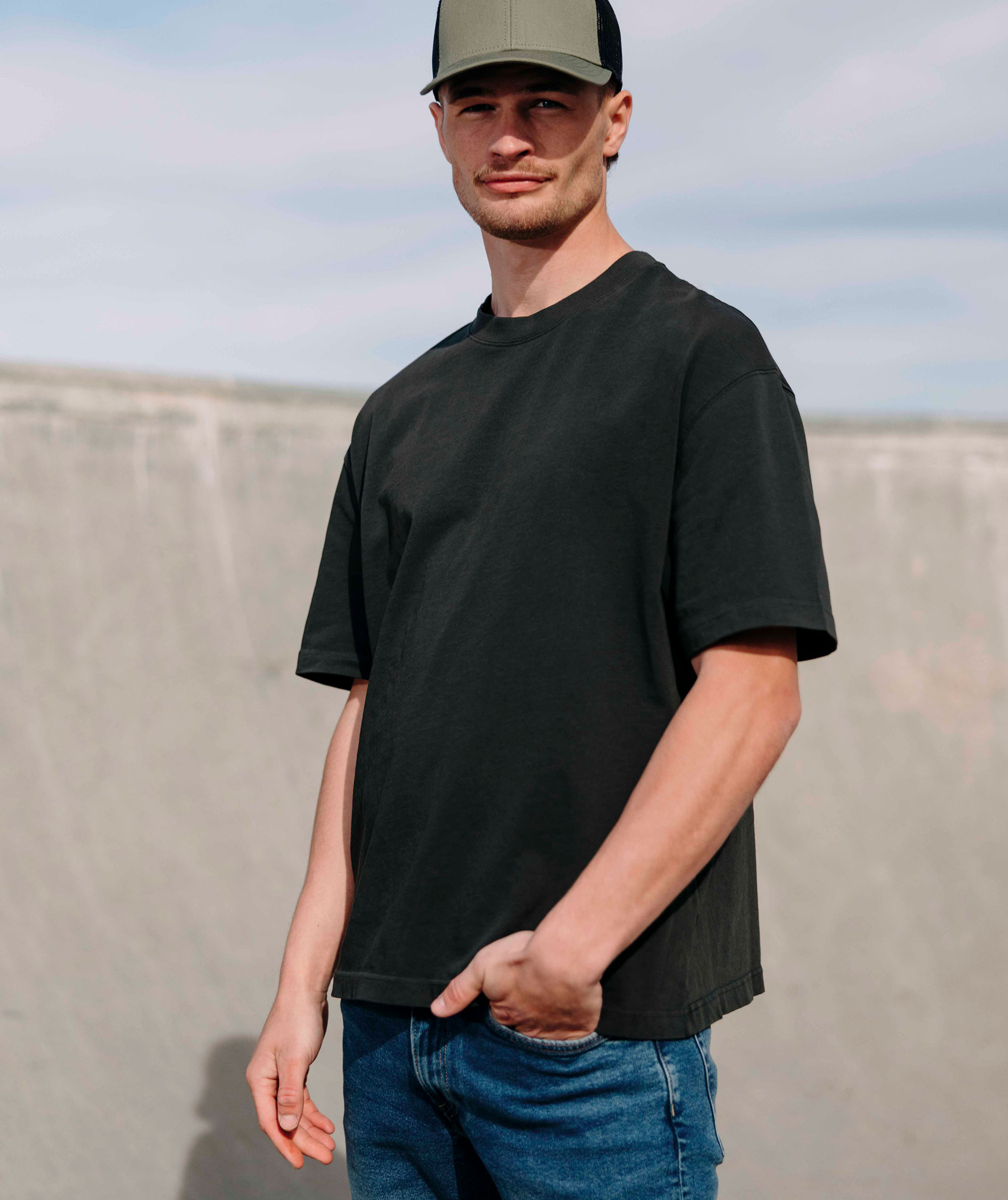 YOU Madeira oversized T-shirt, Black, large image number 1