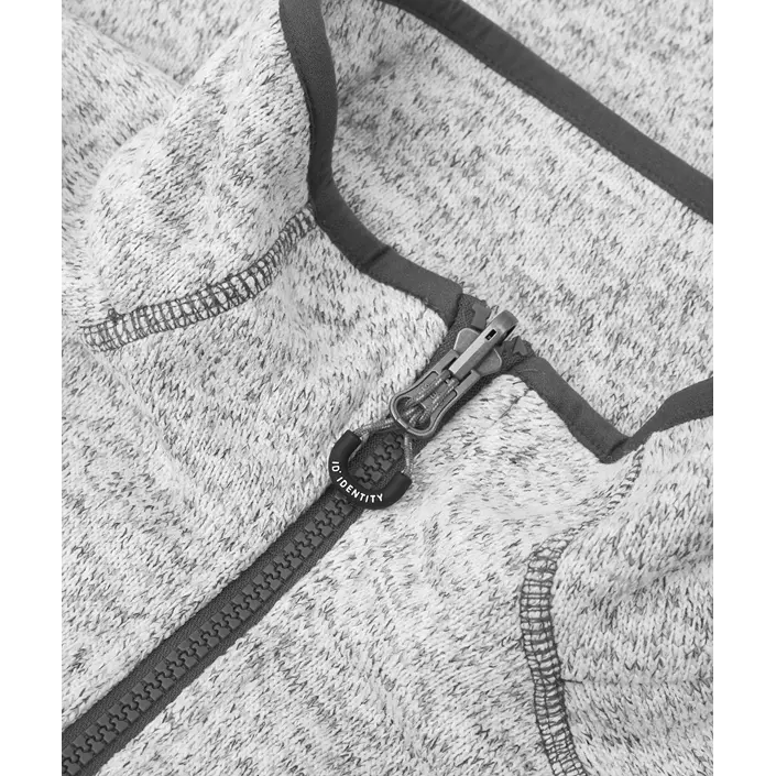 ID Zip'n'mix Melange knit fleece cardigan, Grey Melange, large image number 3