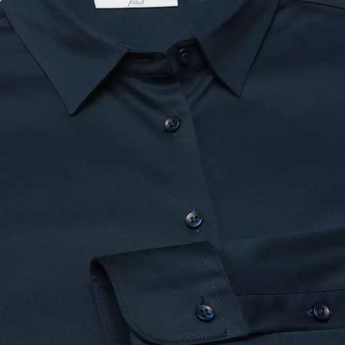 Eterna Jersey slim fit women's shirt, Navy, large image number 4