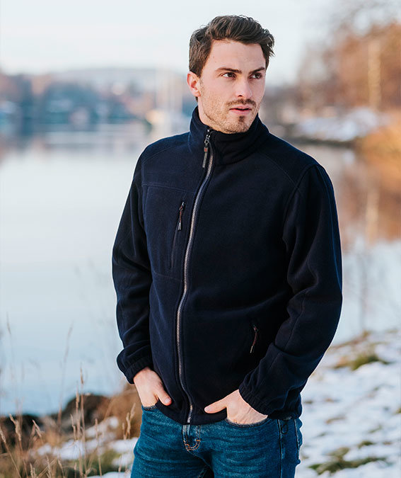 YOU Laval fleecejacket, Marine Blue, large image number 3