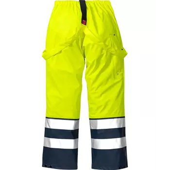 Fristads rain trousers 2625, Hi-vis Yellow/Marine