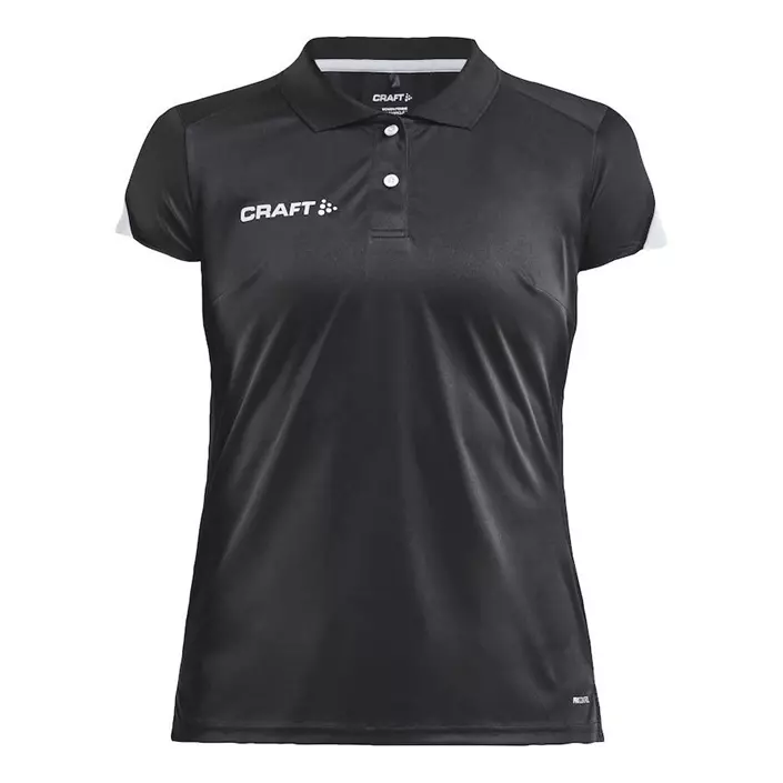 Craft Pro Control Impact dame polo T-skjorte, Black/white, large image number 0