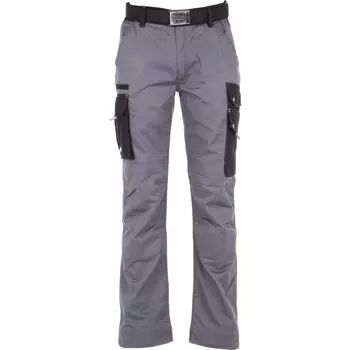 Kramp Original Light work trousers with belt, Grey/Black