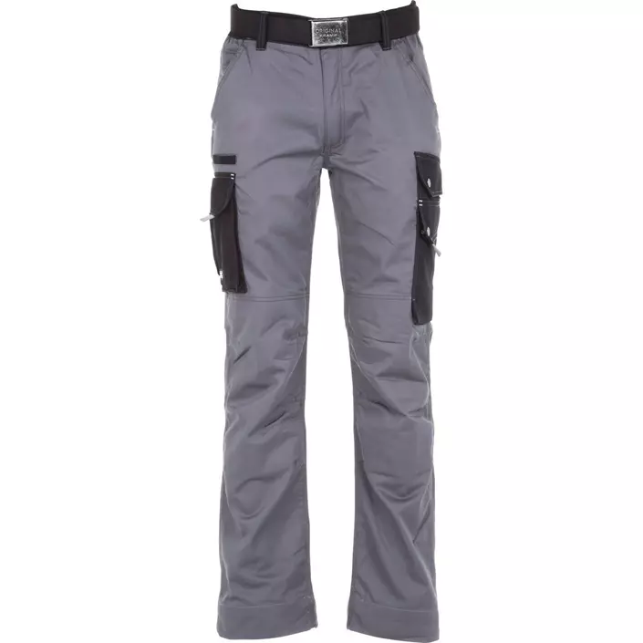 Kramp Original Light work trousers with belt, Grey/Black, large image number 0