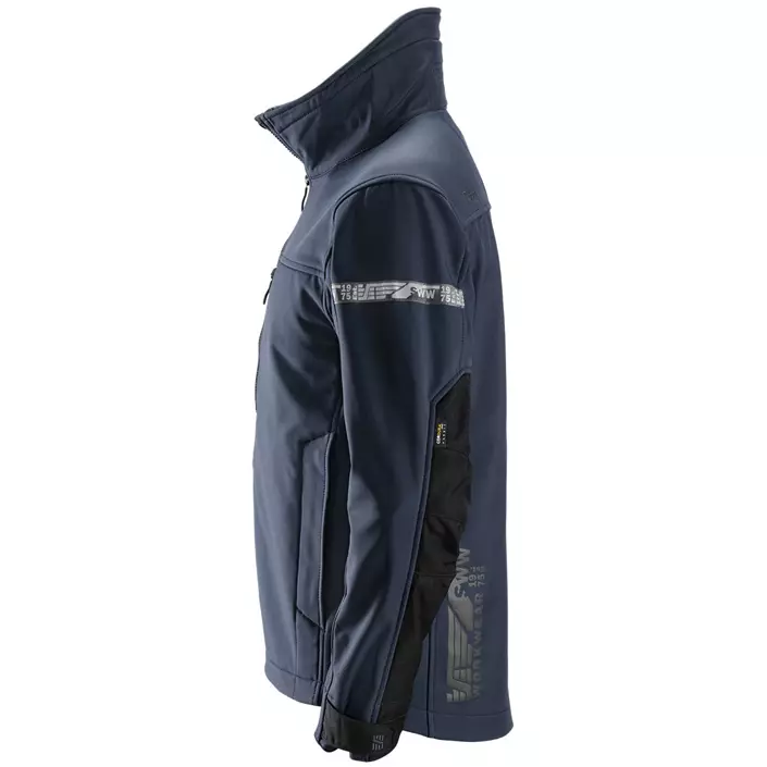Snickers AllroundWork softshell jacket 1200, Marine Blue/Black, large image number 1