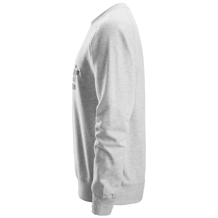 Snickers logo sweatshirt 2892, Light grey mottled, large image number 3