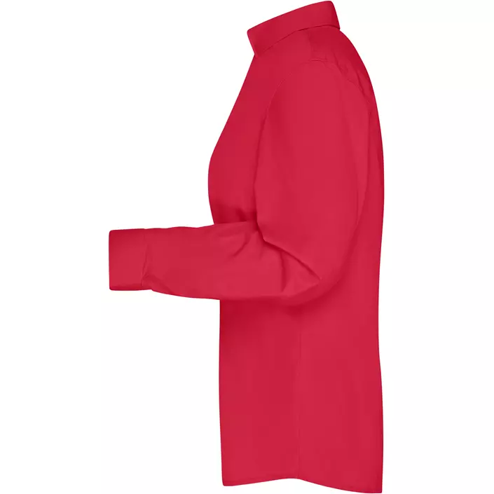 James & Nicholson modern fit dame skjorte, Rød, large image number 3