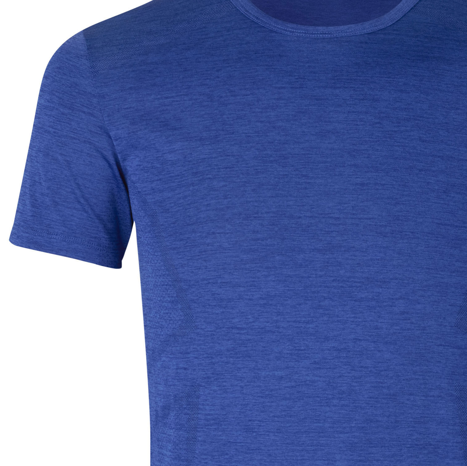 GEYSER seamless T-shirt, Royal blue melange, large image number 2