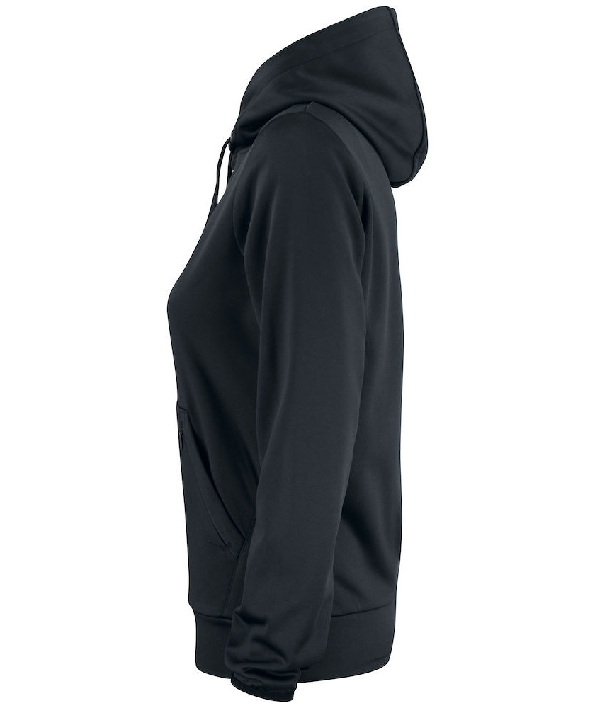 Clique Oakdale women's hoodie, Black, large image number 3
