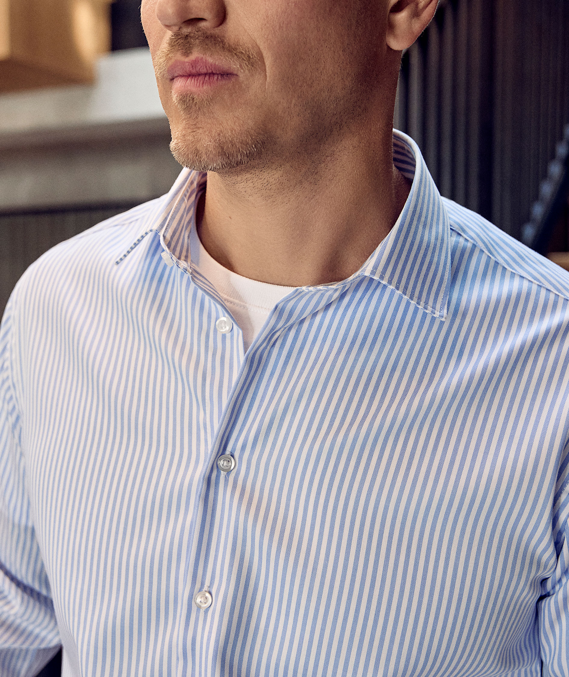 Seven Seas Kadet Modern fit shirt, Light Blue, large image number 5