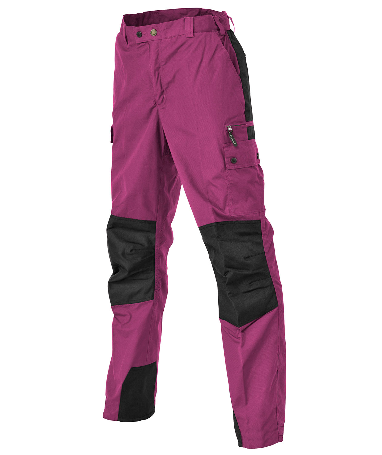 Pinewood Lappland fritidsbukser til b&oslash;rn, Fuchsia/sort, Fuchsia/sort, swatch