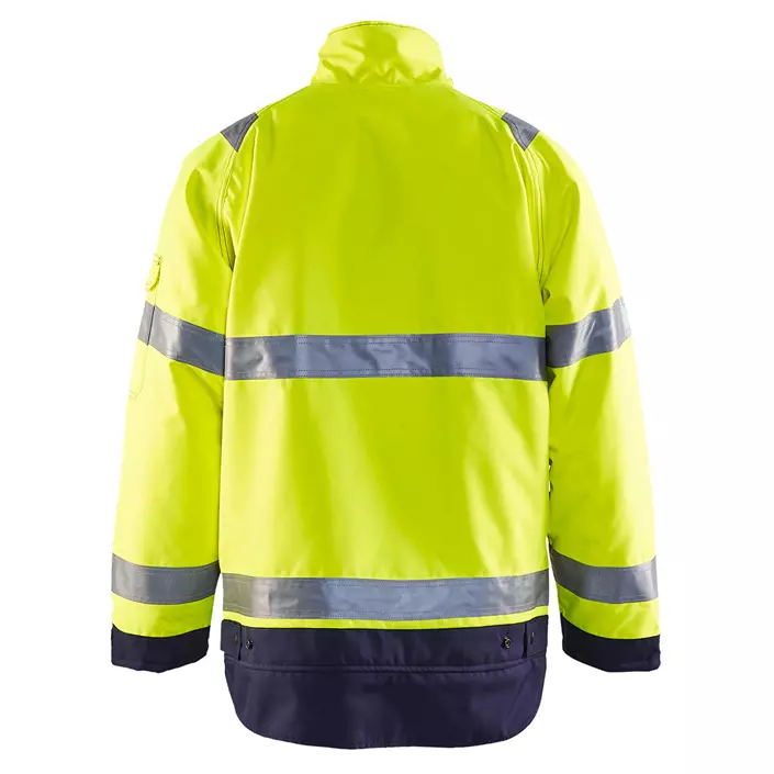 Blåkläder winter work jacket, Yellow/Marine, large image number 1