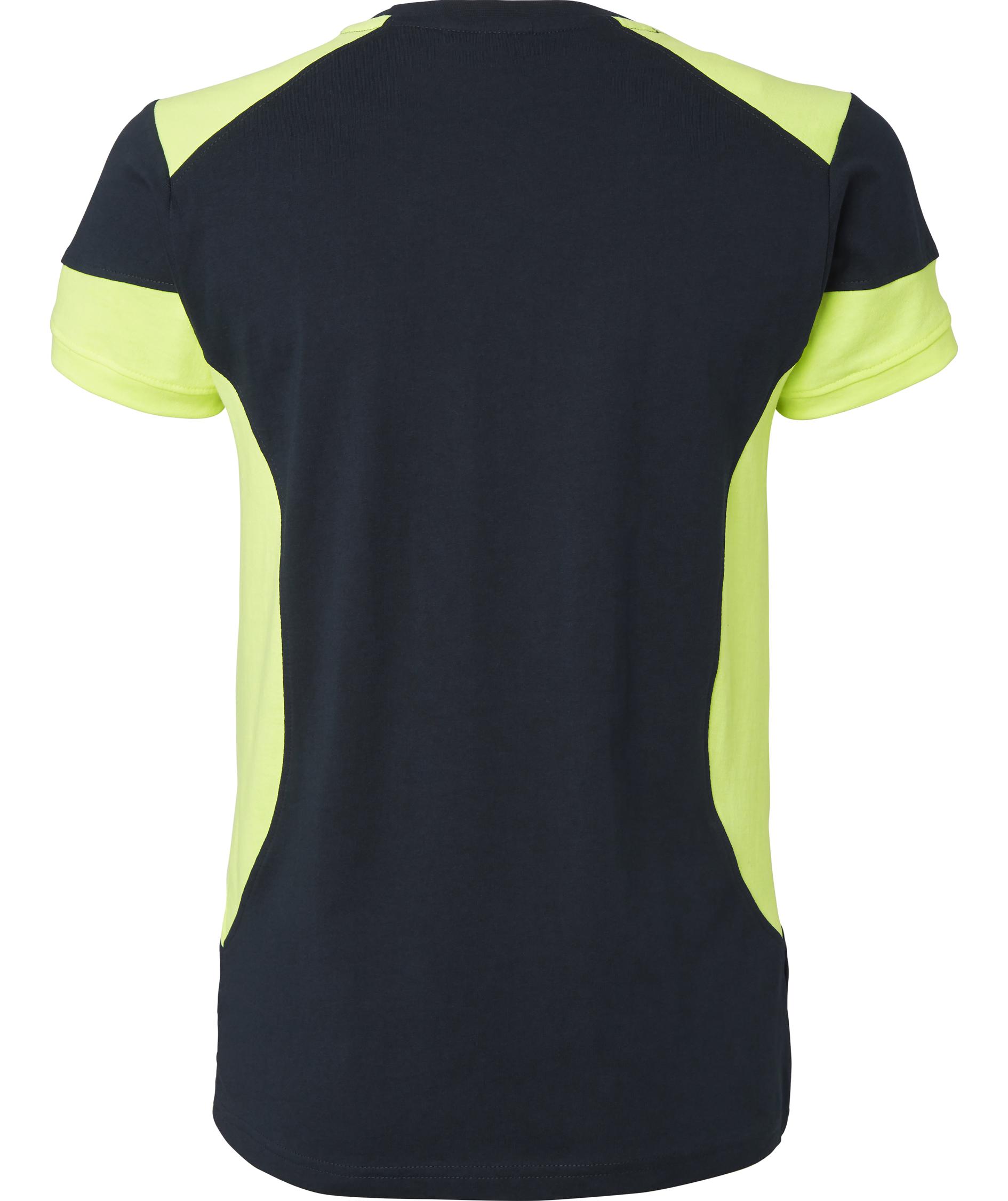 Top Swede women's T-shirt 211, Navy/Hi-Vis yellow