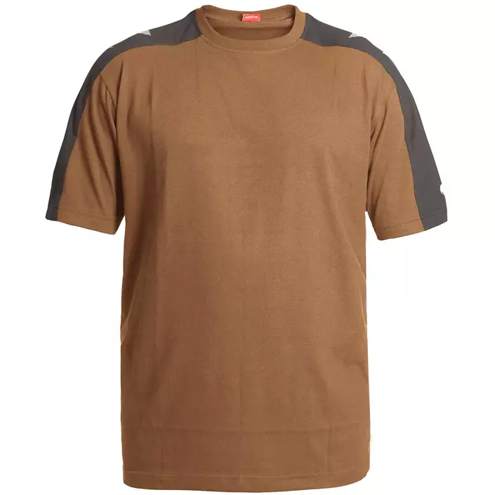 Engel Galaxy T-shirt, Toffee Brown/Antracitgrå, large image number 0
