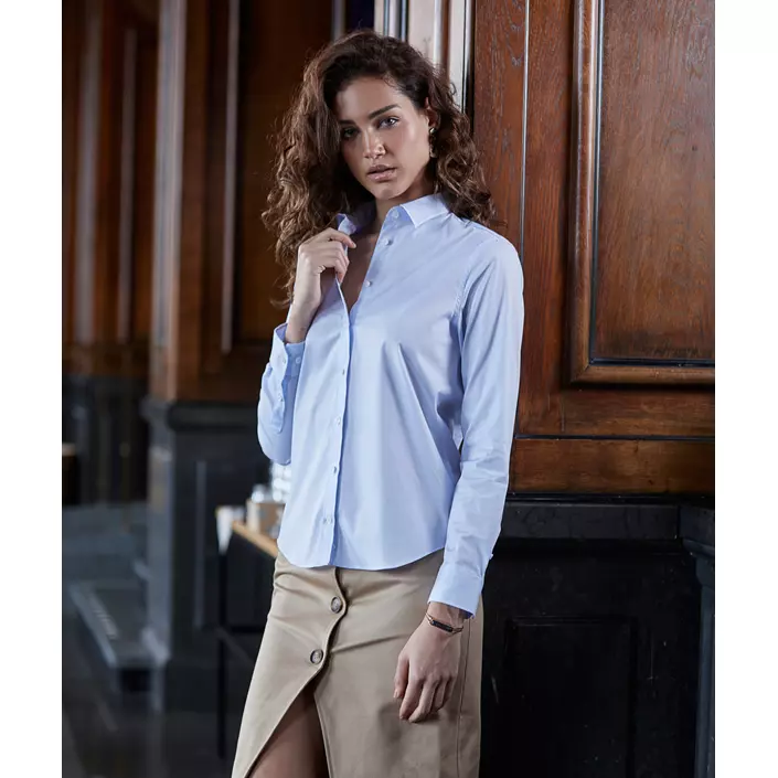 Tee Jays Stretch Luxury skjorta dam, Ljus Blå, large image number 3